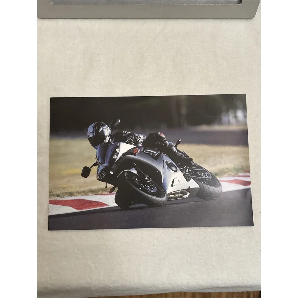 Yamaha Diecast Aluminum Picture Frame YZF-R6 Motorcycle Photos Brochure Box